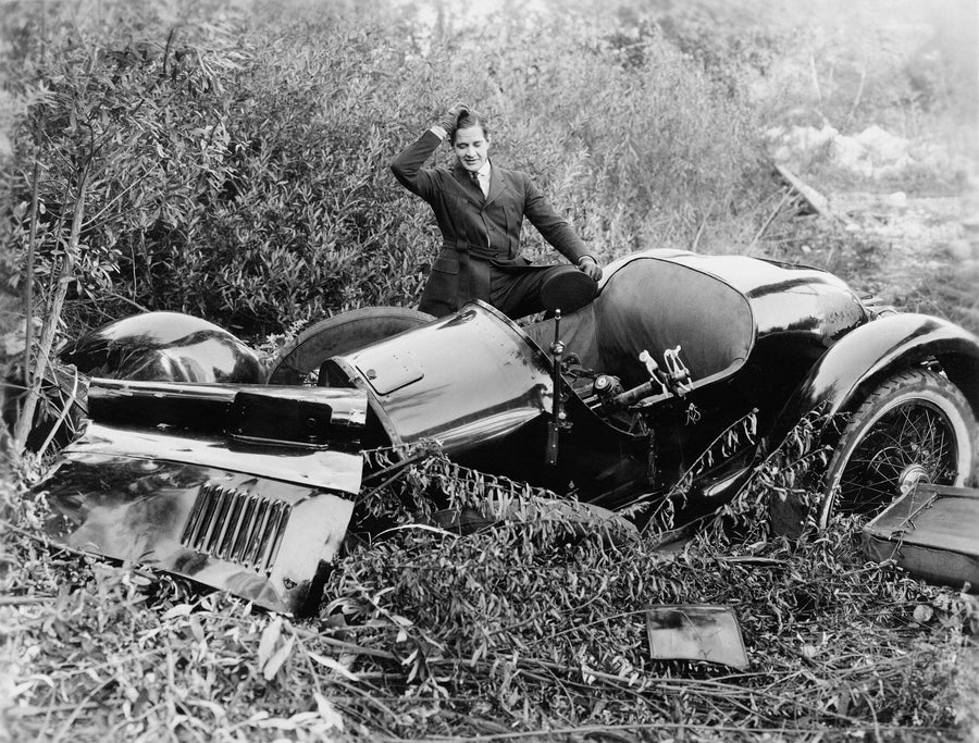 Car Wreck Wall Mural - Peel and Stick Wall Murals Peel and stick Wall Mural Color Original Custom Size