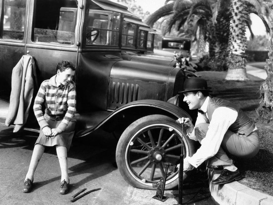 Showing Off his Mr. Fix-it Skills Wall Mural Wallpaper Mural photo Color Original Custom Size