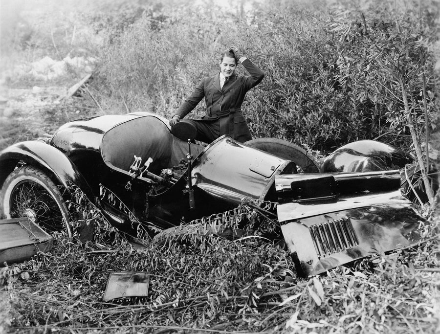 Car Wreck Wall Mural - Peel and Stick Wall Murals Peel and stick Wall Mural Color Original Custom Size