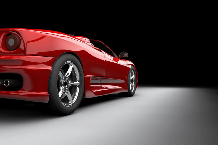 Red Car Wall Mural - Peel and Stick Wall Murals Peel and stick Wall Mural photo Color Original Custom Size