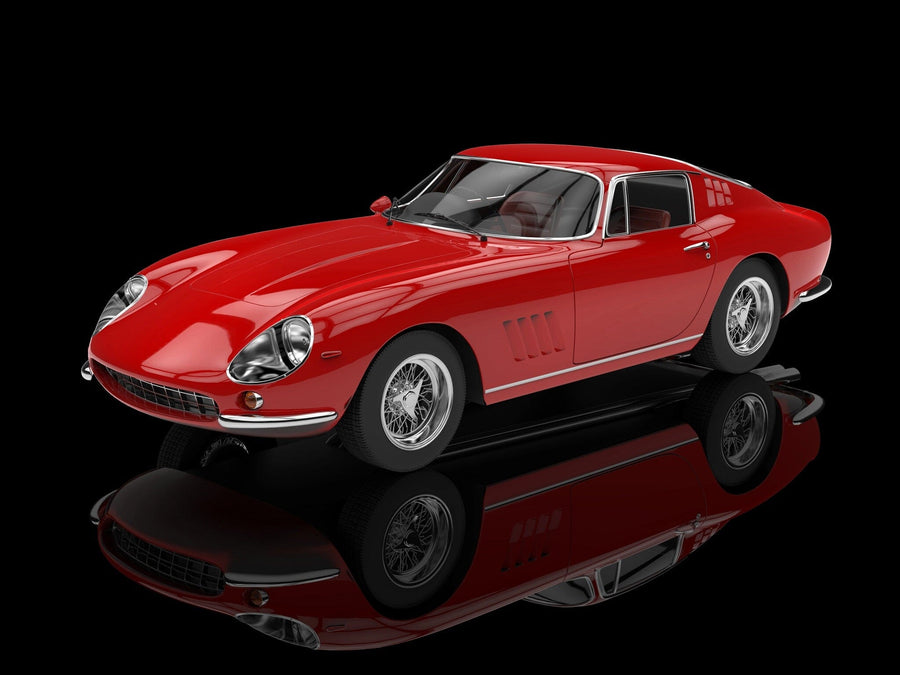 Red Classic Sports Car Wall Mural - Peel and Stick Wall Murals Peel and stick Wall Mural photo Color Original Custom Size