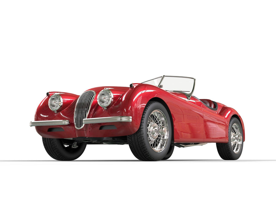 Red Vintage Car Wall Mural - Peel and Stick Wall Murals Peel and stick Wall Mural photo Color Original Custom Size