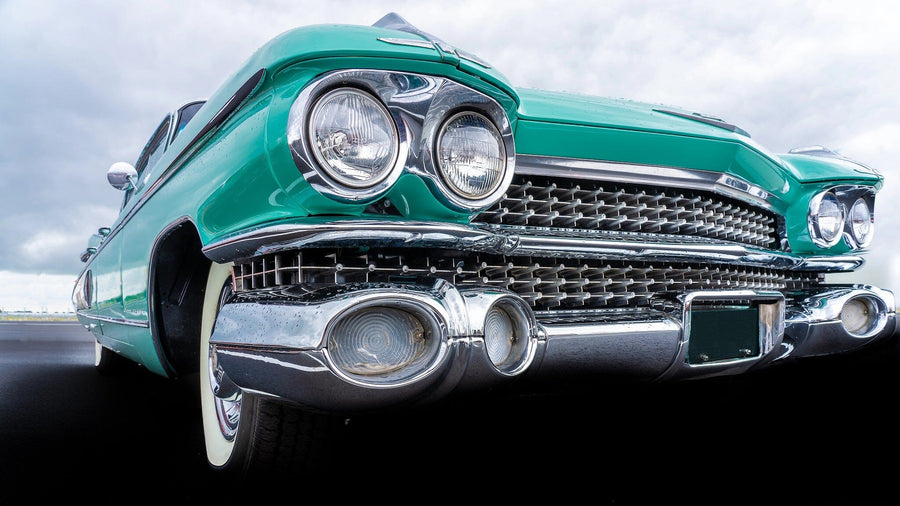 Retro American Car Wall Mural - Peel and Stick Wall Murals Peel and stick Wall Mural photo Color Original Custom Size