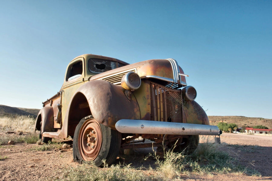 Vintage Car in Desert Wall Mural Peel and stick Wall Mural Color Original Custom Size