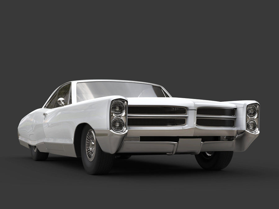 White Vintage Car Wall Mural - Peel and Stick Wall Murals Peel and stick Wall Mural Color Original Custom Size