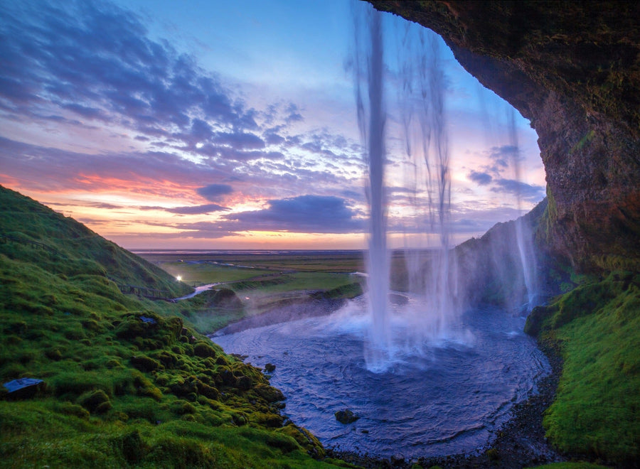 Seljalandfoss Waterfalls Wall Mural - Peel and Stick Wall Murals Peel and stick Wall Mural photo Color Original Custom Size
