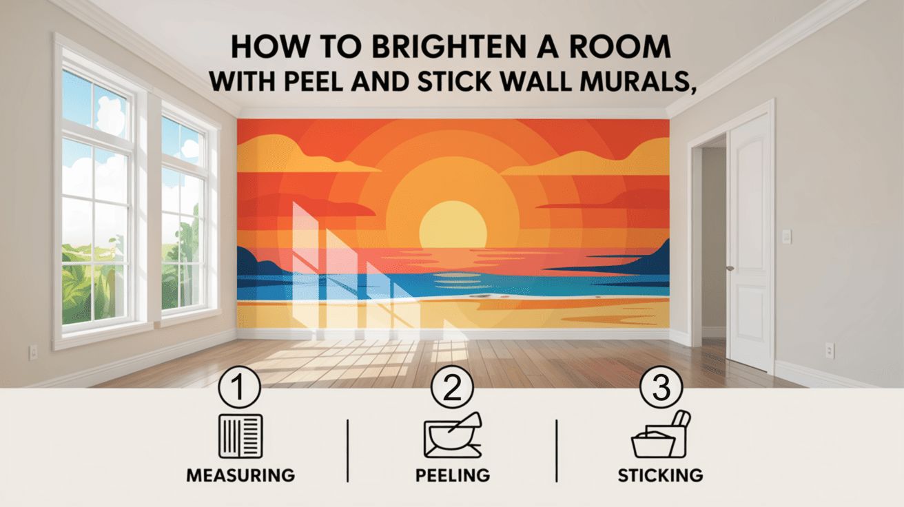 Brighten Your Room with Peel and Stick Murals