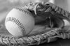 black and white baseball and a glove – Peel and Stick Wall Murals