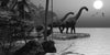 Brachiosaurus Peel and Stick Wall Mural Peel and stick Wall Mural Deposit photo Black & White Original Custom Size