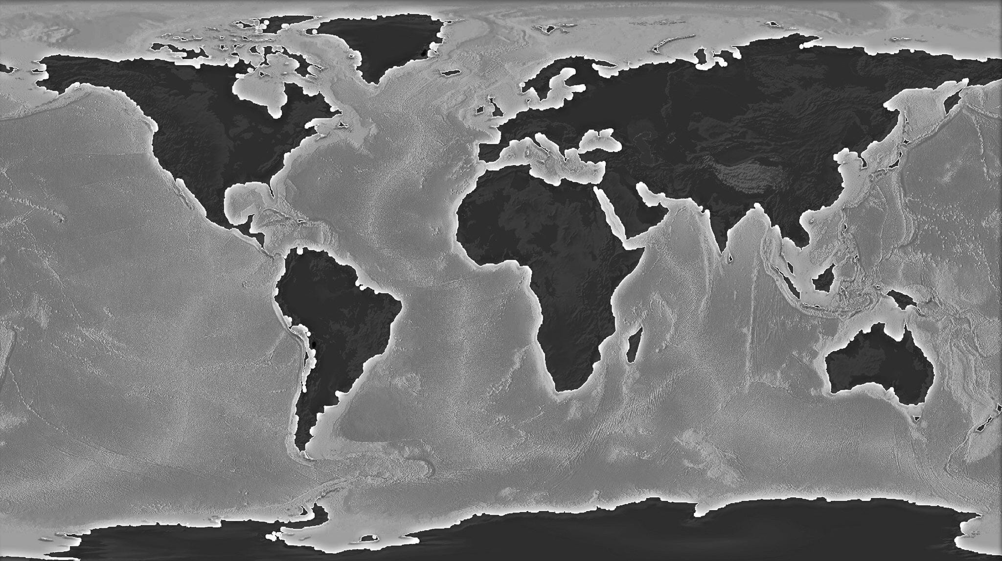 Illustration of World Map Wall Mural - PASWM