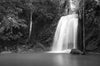 Erawan Waterfall Wall Mural Wallpaper Mural Deposit photo Black & White Flipped Custom Size