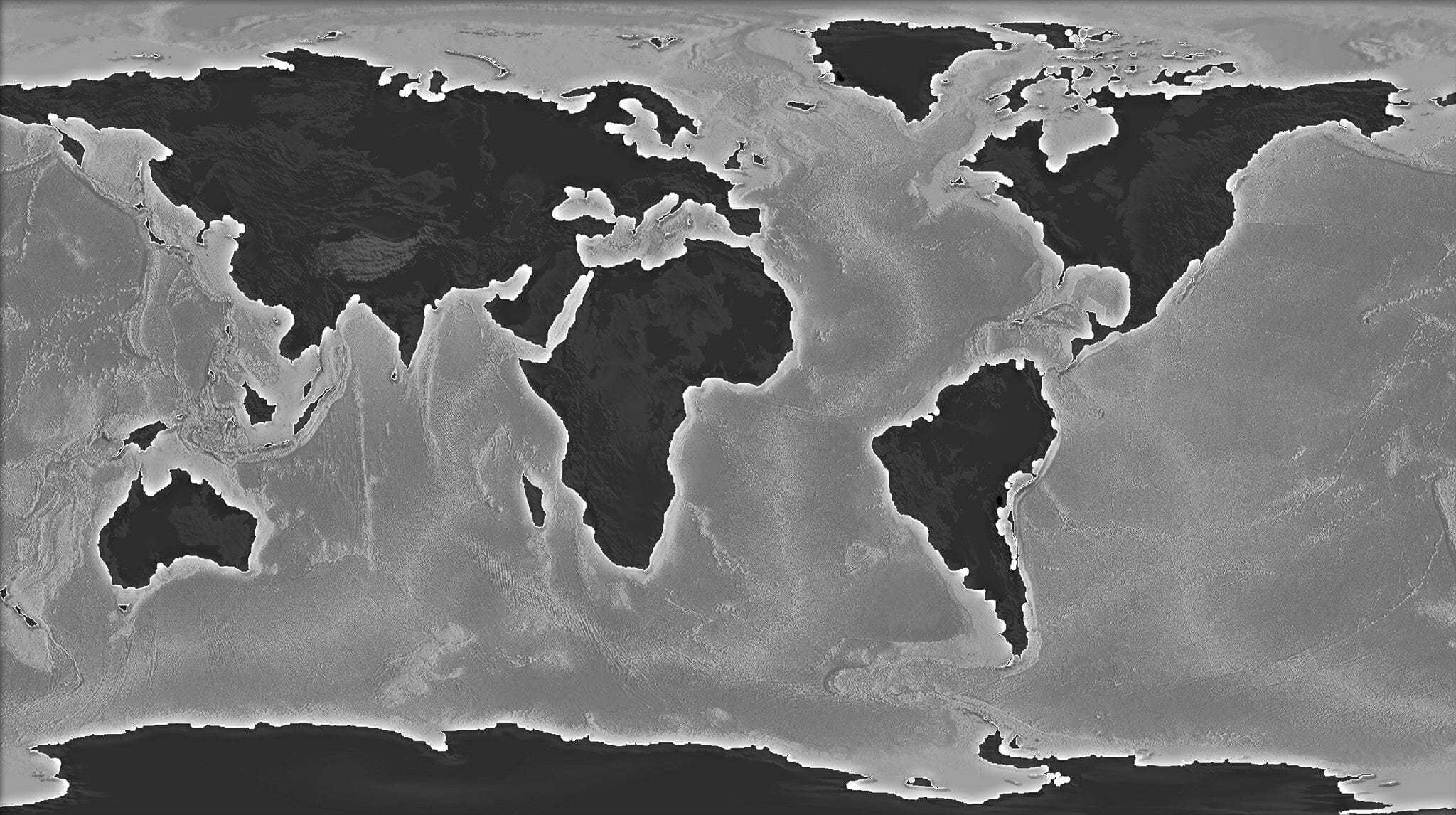 Illustration of World Map Wall Mural - PASWM