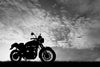 Motorcycle Wall Mural Wallpaper Mural Deposit photo Black & White Flipped Custom Size