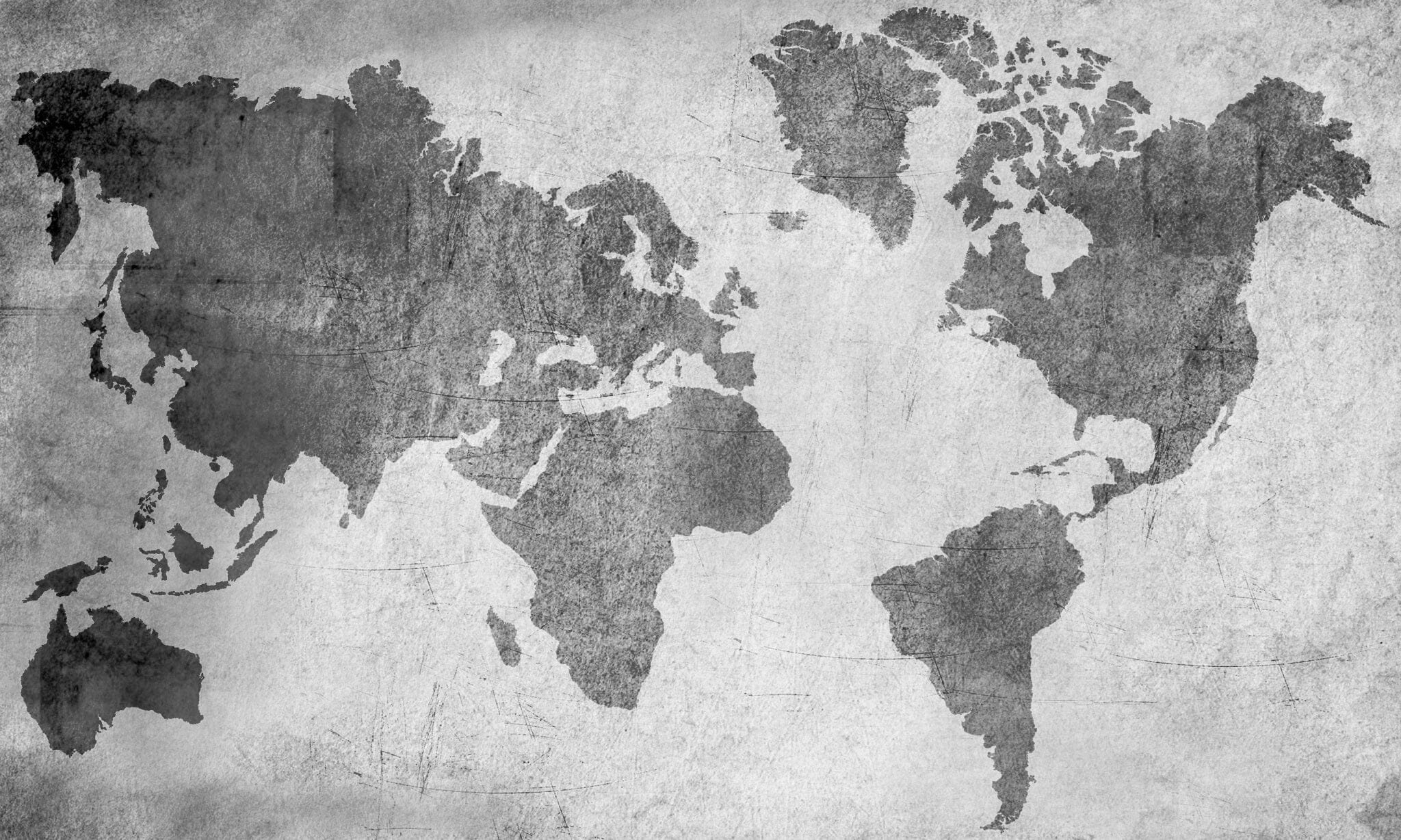 Old Parchment Map Wall Mural