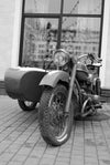 Retro Motorcycle Wall Mural Wallpaper Mural Deposit photo Black & White Original Custom Size