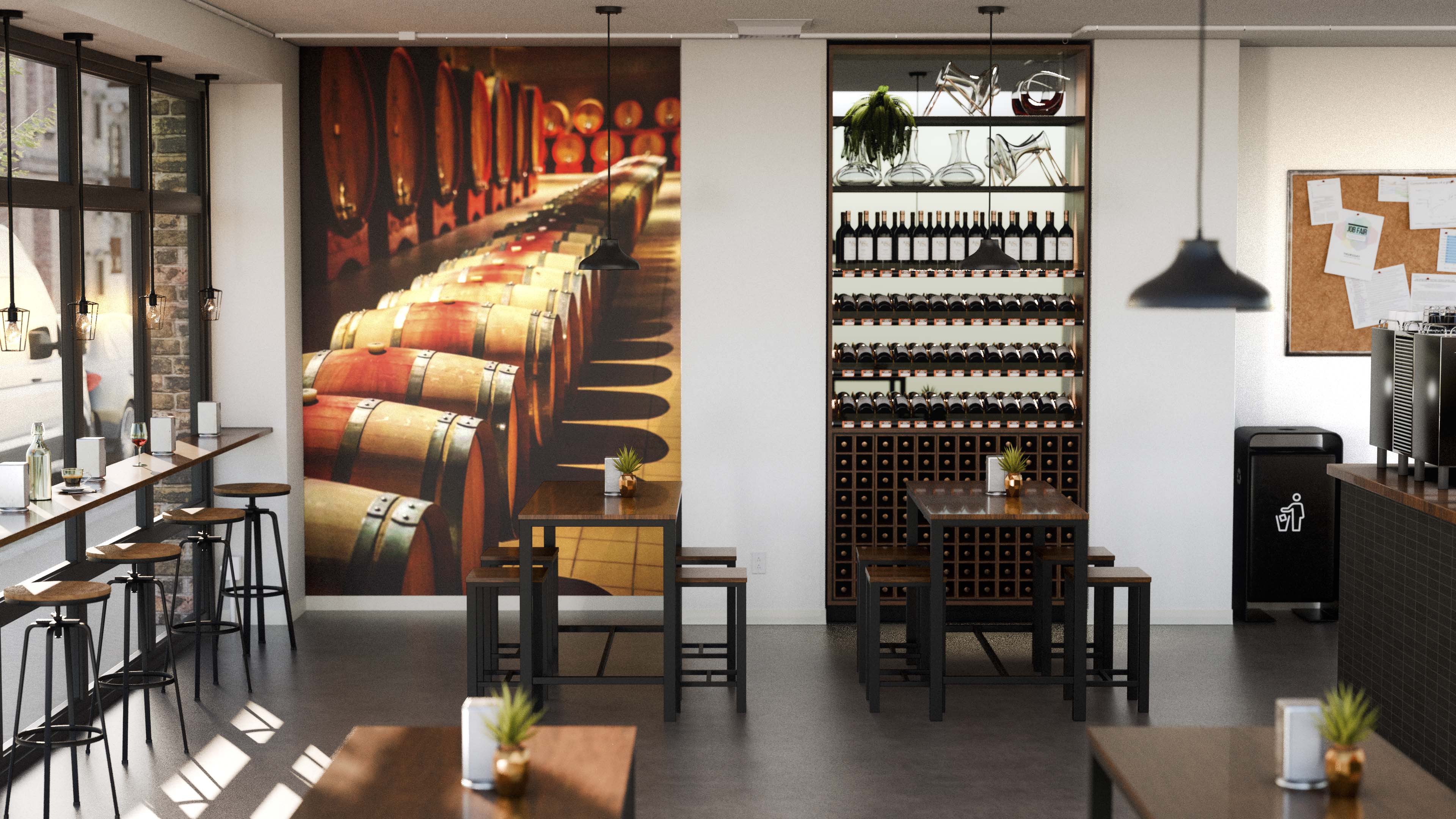 Wine Cellar Interior Wall Mural - PASWM