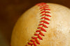 close view of a baseball – Peel and Stick Wall Murals
