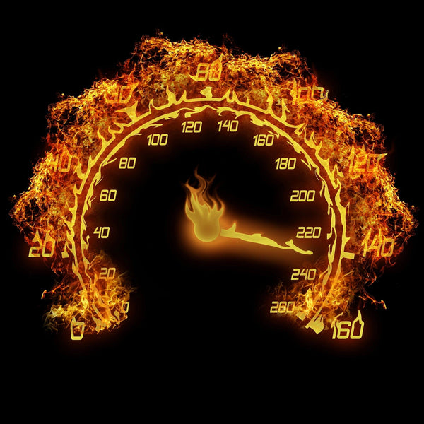 Burning Speedometer Wall Mural Wallpaper Mural Deposit photo Color Original Custom Size