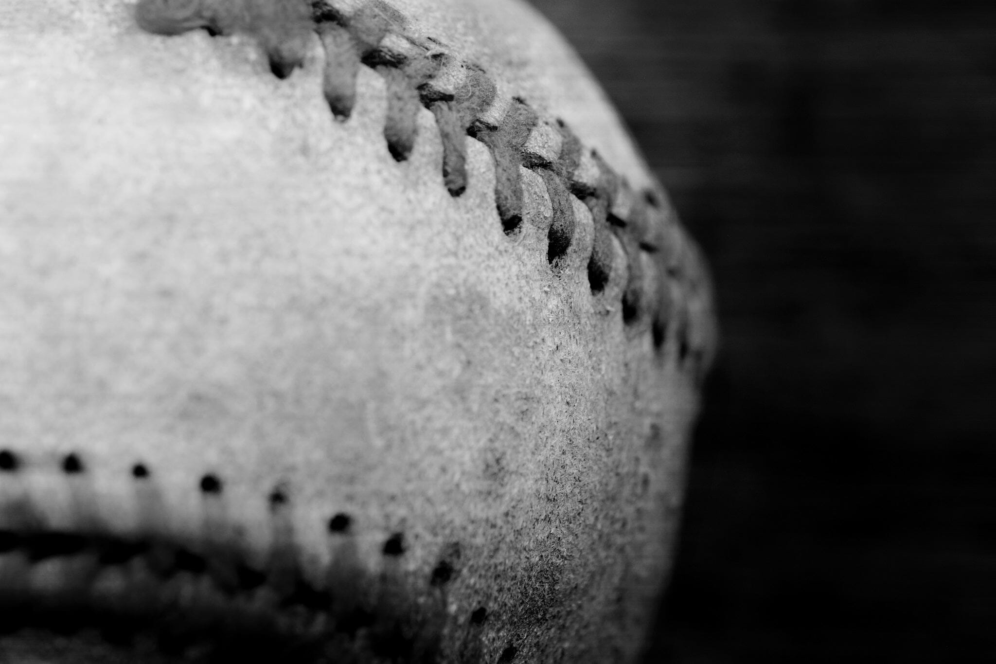 Closeup of Old Rustic Baseball Wall Mural - PASWM