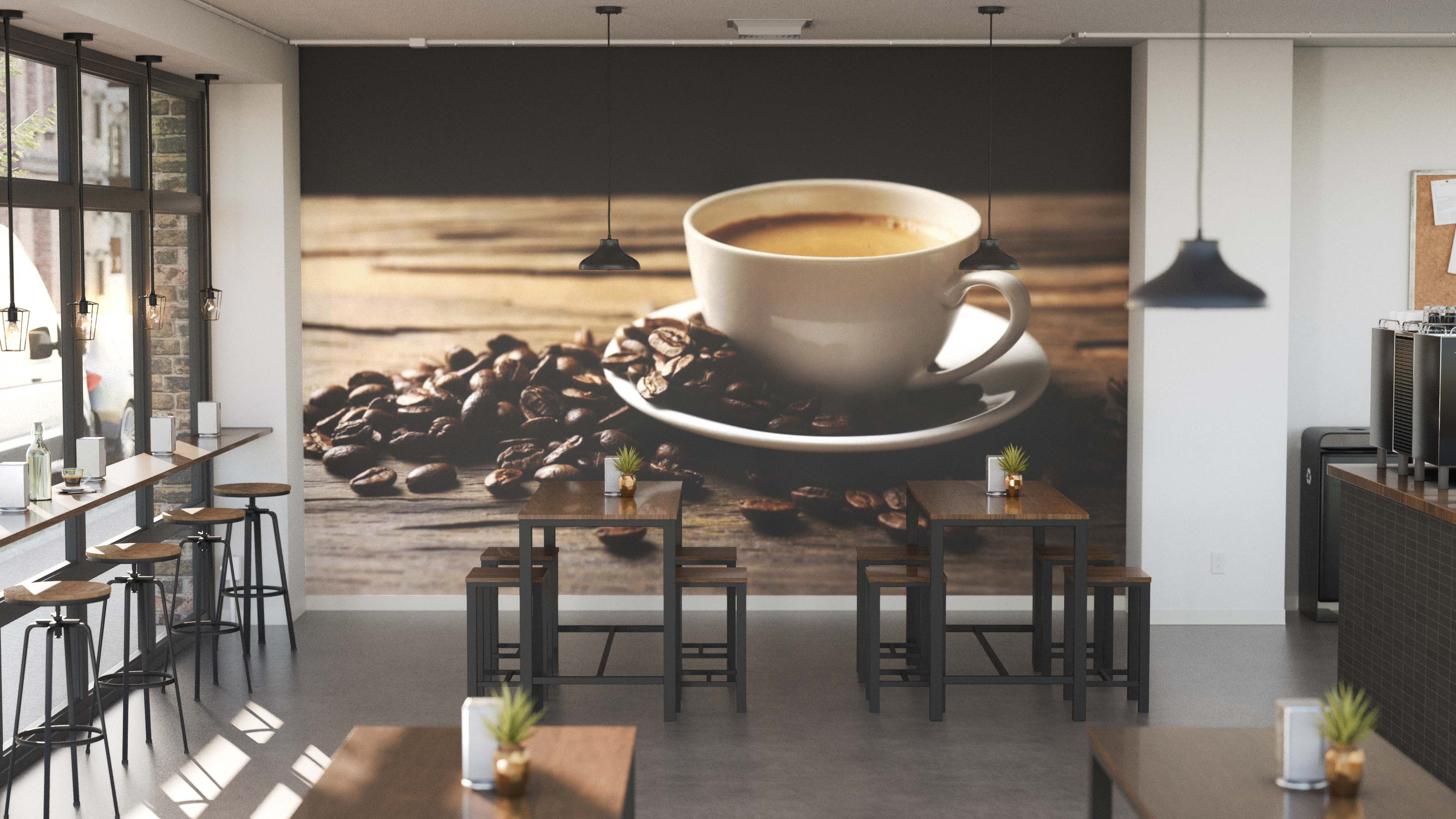 Freshly Brewed Coffee Wall Mural - PASWM