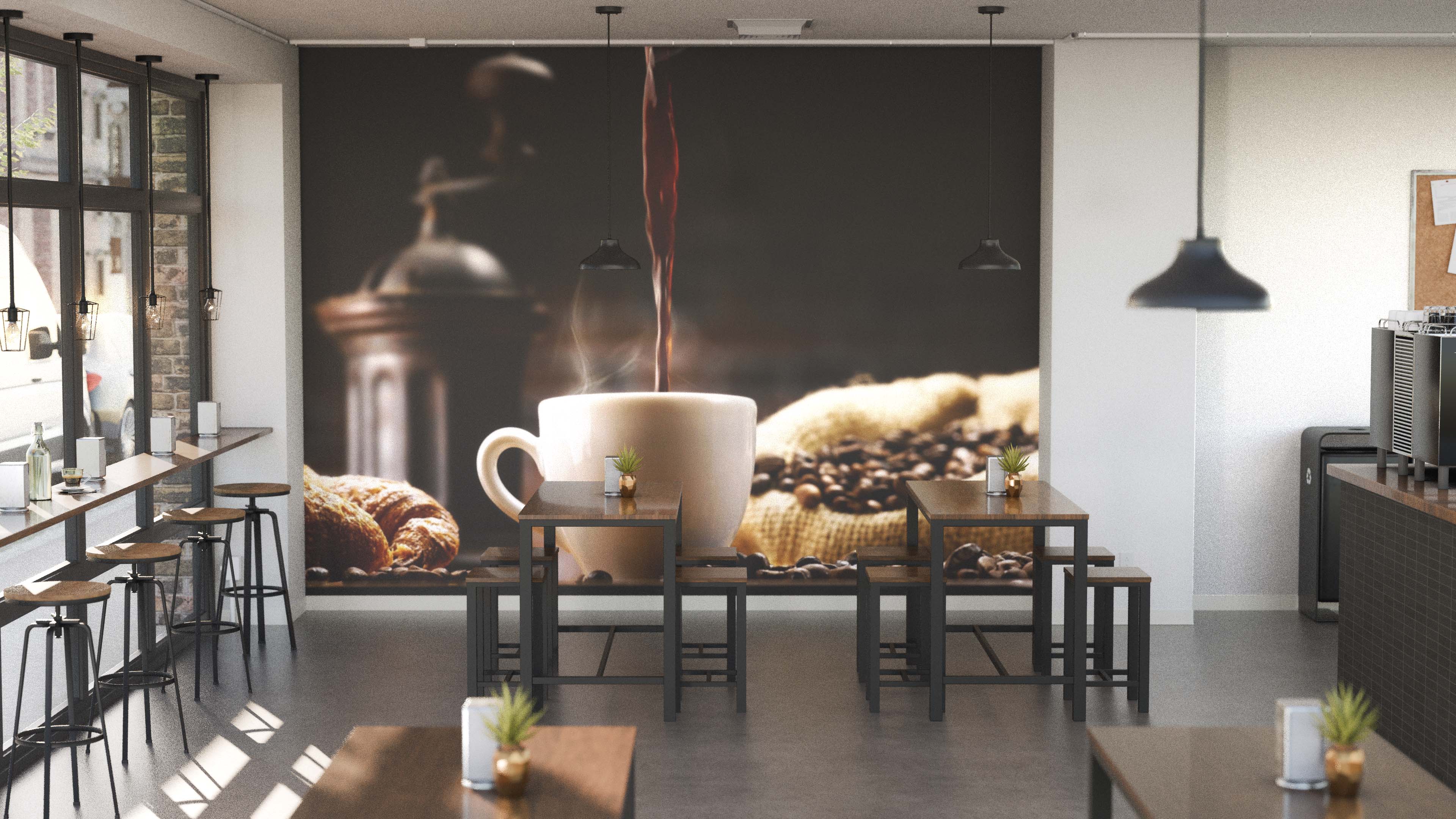 Pouring Fresh Coffee Wall Mural - PASWM