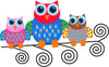 Colorful Owls Peel and Stick Wall Mural Peel and stick Wall Mural Deposit photo Color Original Custom Size