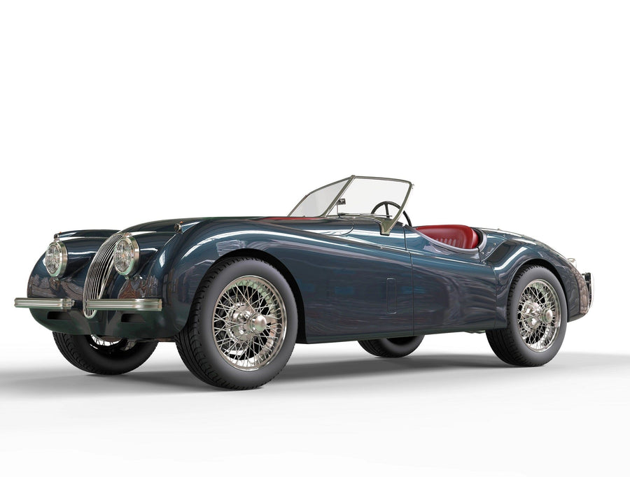 Dark Grey Vintage Car Wall Mural - Peel and Stick Wall Murals Peel and stick Wall Mural Color Original Custom Size