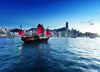 Hong Kong Harbour Sunset Wall Mural – Peel and Stick Wall Murals Peel and stick Wall Mural Deposit photo Color Original Custom Size