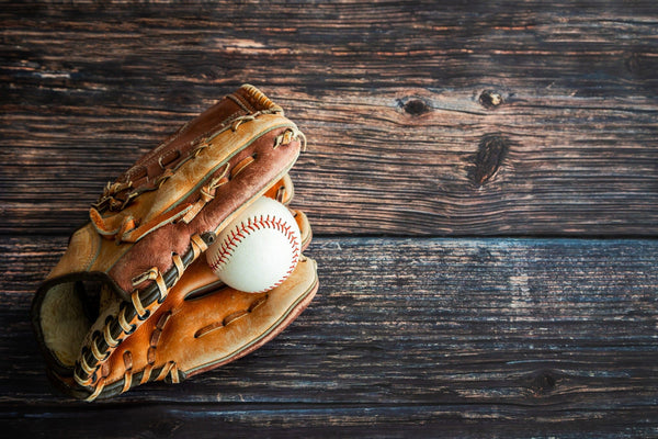 Leather baseball glove and ball – Peel and Stick Wall Murals