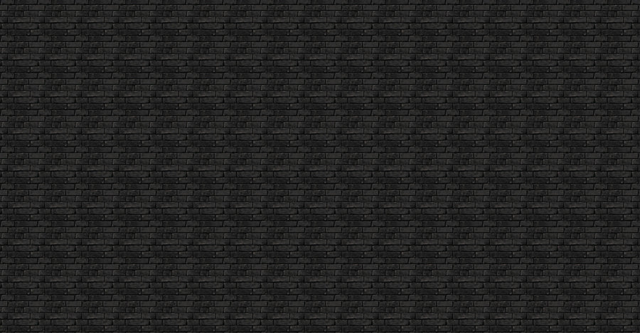 A minimalist scene features a round beige vase with tall dried grass on a light wooden dresser. The Midnight Brickwork Wall Mural's dark, textured design contrasts with the vase and dresser, highlighting simplicity and modern style.