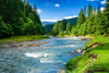 Mountain Fast River Wall Mural Wallpaper Mural Deposit Photo