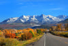 Snow on Dallas Divide Mountains Wall Mural