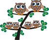 An Owl Family Peel and Stick Wall Mural Peel and stick Wall Mural Deposit photo Color Flipped Custom Size