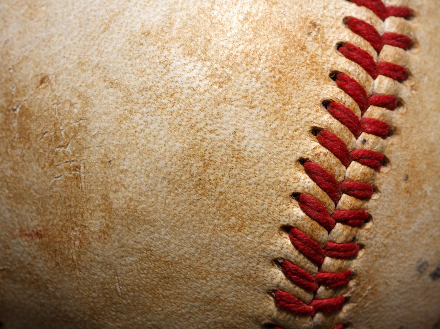 macro close up of a baseball – Peel and Stick Wall Murals