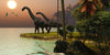 Brachiosaurus Peel and Stick Wall Mural Peel and stick Wall Mural Deposit photo Color Flipped Custom Size