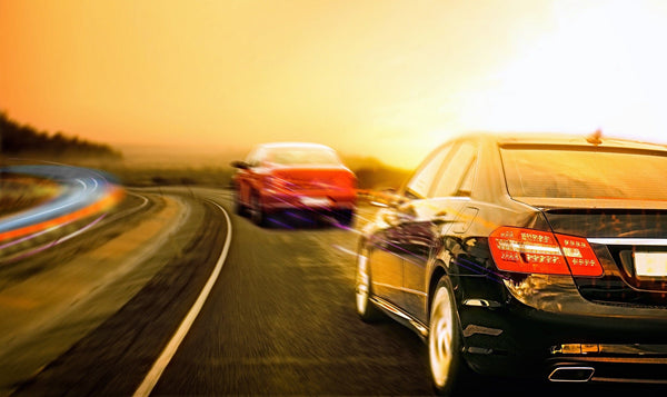 Cars Driving Fast Wall Mural - PASWM