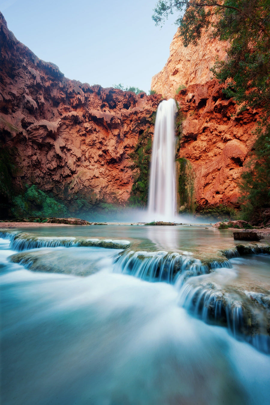 Havasu Falls Arizona Wall Mural Peel and stick Wall Mural Deposit Photo Color Original Custom Size