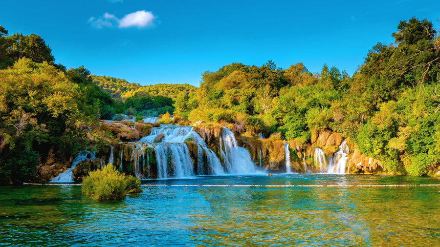 KRKA Waterfalls Wall Mural Peel and stick Wall Mural Deposit Photo Color Original Custom Size