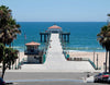 Manhattan Beach Pier Peel and Stick Wall Murals Peel and stick Wall Mural Deposit photo Color Flipped Custom Size