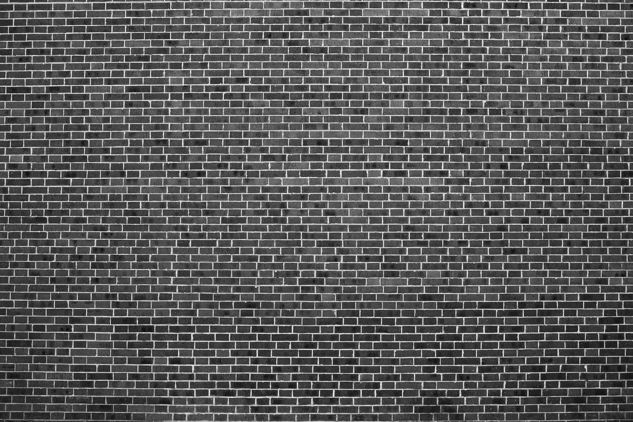 Monochrome Brick Pattern Wall Mural - Peel and Stick Wall Murals