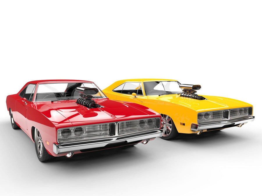 Muscle Cars Wall Mural - Peel and Stick Wall Murals Peel and stick Wall Mural Deposit photo Color Original Custom Size