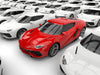 Red Sports Car Wall Mural - Peel and Stick Wall Murals Peel and stick Wall Mural Deposit photo Color Flipped Custom Size