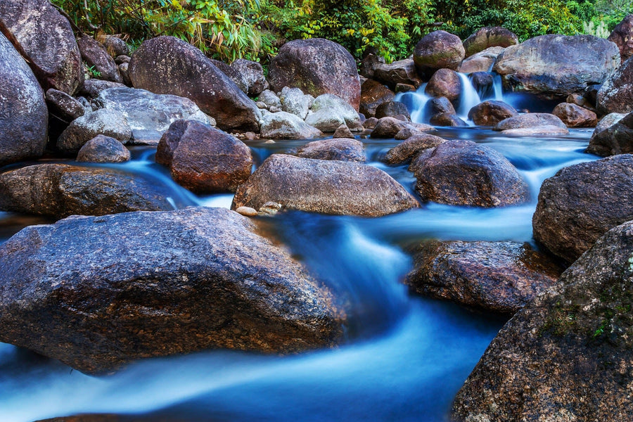 River Stones Wall Mural Peel and stick Wall Mural Photo Color Original Custom Size