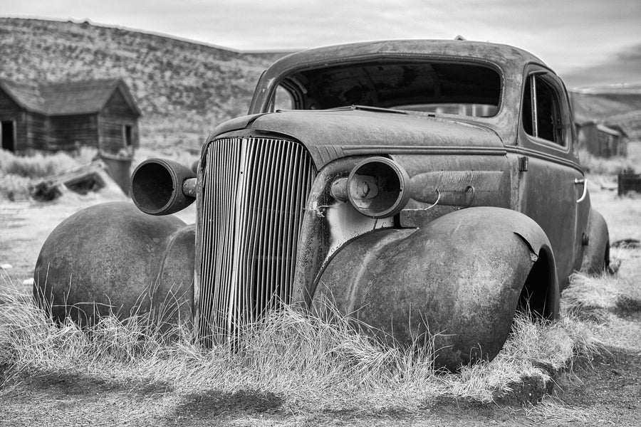 Rusted Car in Bodie Ghost Town Wall Mural Peel and stick Wall Mural photo Color Original Custom Size