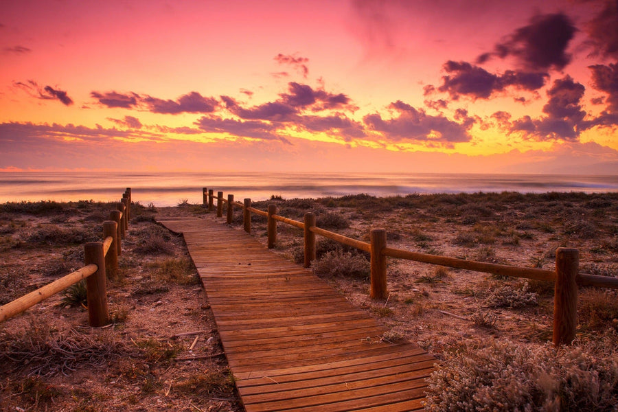 Sunset Beach in Gabo de Gata Wall Mural Wallpaper Mural Color Original Custom Size