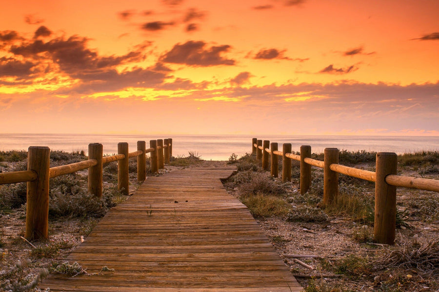 Sunset Beach in Gabo de Gata Wall Mural Peel and stick Wall Mural Color Original Custom Size