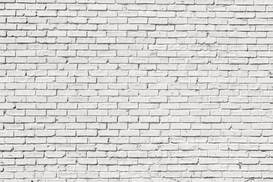 White Brick Wall Wall Mural