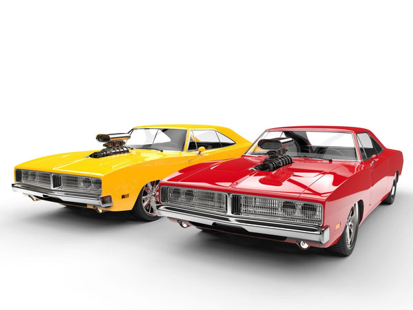 Muscle Cars Wall Mural - Peel and Stick Wall Murals Peel and stick Wall Mural Deposit photo Color Original Custom Size