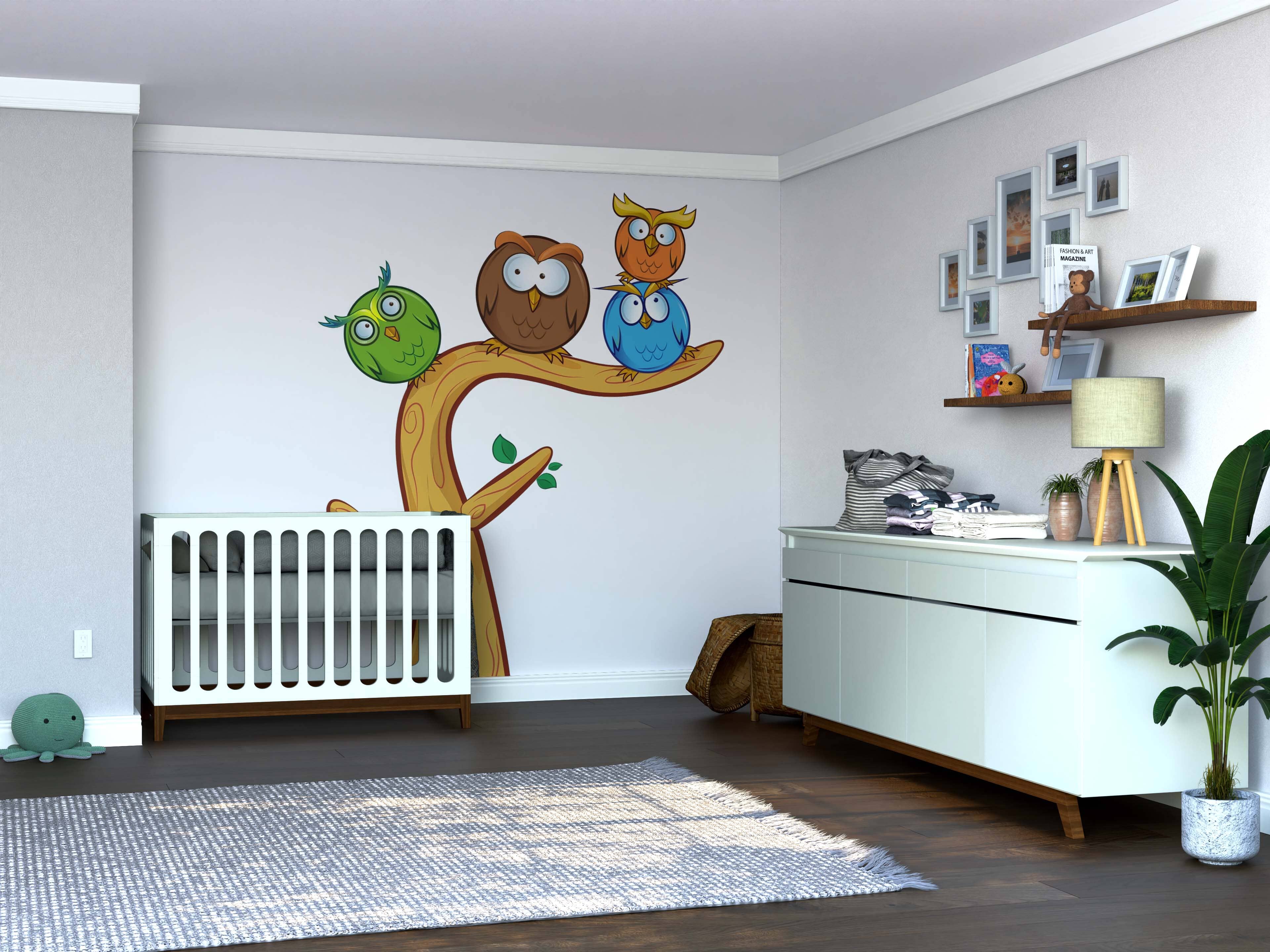 Owl Group Wall Mural - PASWM