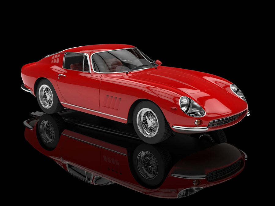 Red Classic Sports Car Wall Mural - Peel and Stick Wall Murals Peel and stick Wall Mural  photo Color Original Custom Size
